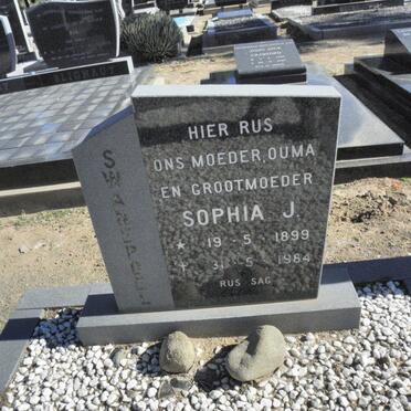 SWANEPOEL Sophia J. 1899-1984