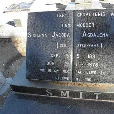 SMIT Susanna Jacoba Agdalena nee STEENKAMP 1891-1978