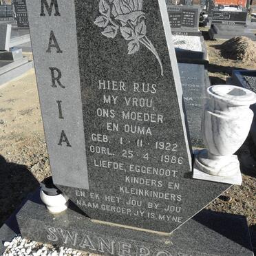 SWANEPOEL Maria 1922-1986 