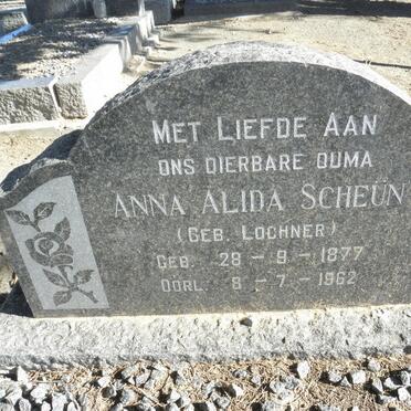SCHEUN Anna Alida nee LOCHNER 1877-1962 