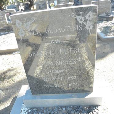 STRUMPHER Samuel Petrus 1923-1974