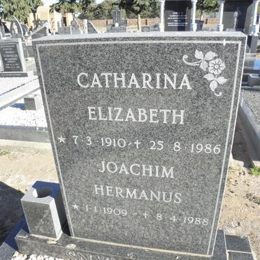SNYMAN Joachim Hermanus 1909-1988 &amp; Catharina Elizabeth 1910-1986