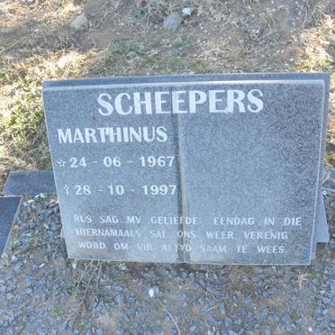 SCHEEPERS Marthinus 1967-1997