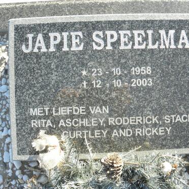 SPEELMAN Japie 1958-2003