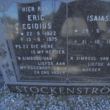 STOCKENSTROM Eric Egidius 1922-1975