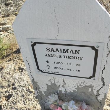 SAAIMAN James Henry 1920-2003