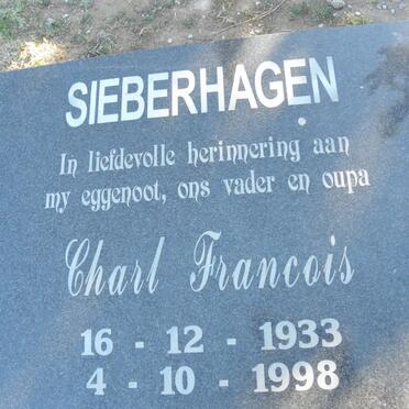 SIEBERHAGEN Charl Francois 1933-1998