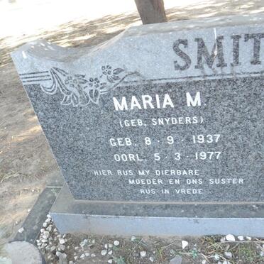 SMIT Maria M. nee SNYDERS 1937-1977