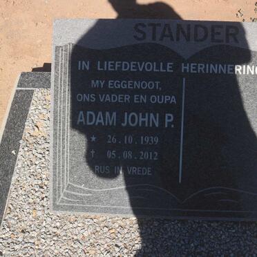 STANDER Adam John P. 1939-2012