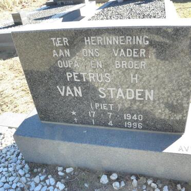 STADEN Petrus H., van 1940-1996