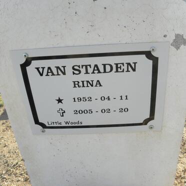 STADEN Rina, van 1952-2005