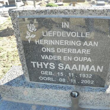 SAAIMAN Thys 1932-2002