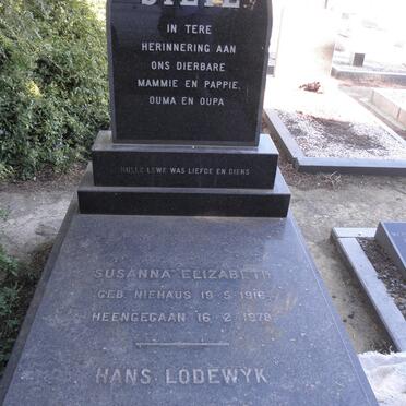 STEYL Hans Lodewyk 1913-1981 &amp; Susanna Elizabeth 1916-1978