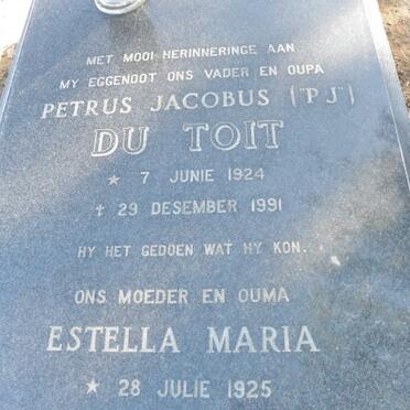 TOIT Petrus Jacobus, du 1924-1991 &amp; Estella  Maria 1925-1994