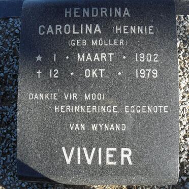 VIVIER Hendrina Carolina nee MOLLER 1902-1979
