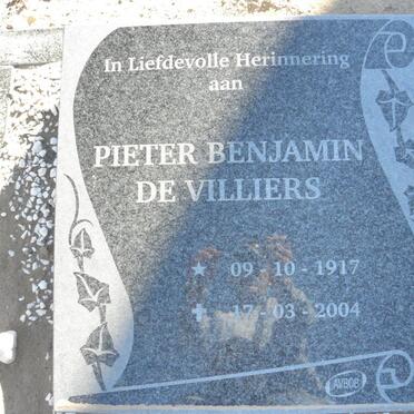 VILLIERS Pieter Benjamin, de 1917-2004
