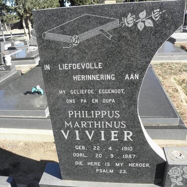 VIVIER Philippus Marthinus 1910-1987