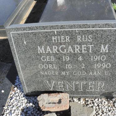 VENTER Margaret M. 1910-1990
