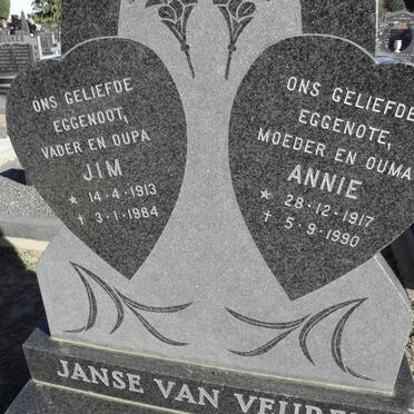 VEUREN Jim, Janse van 1913-1984 &amp; Annie 1917-1990