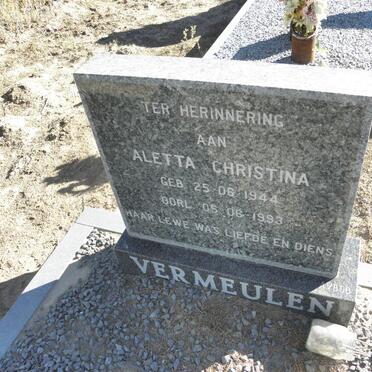 VERMEULEN Aletta Christina 1944-1993