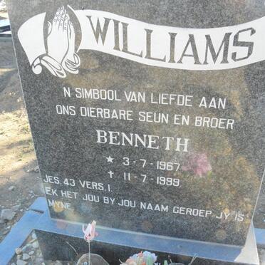 WILLIAMS Benneth 1967-1999