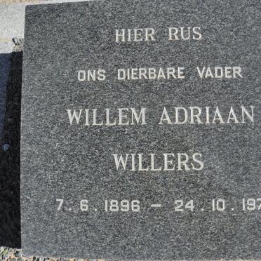WILLERS Willem Adriaan 1896-1971