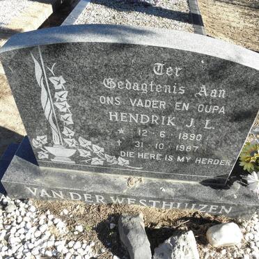 WESTHUIZEN Hendrik J.L., van der 1890-1987