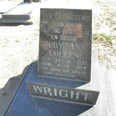 WRIGHT Judy-Ann Coleen 1972-1974