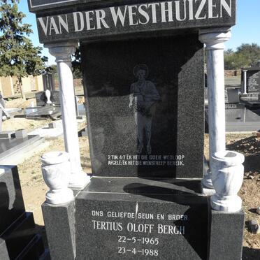 WESTHUIZEN Tertius Oloff Bergh, van der 1965-1988