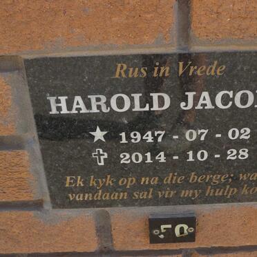 JACOBS Harold 1947-2014