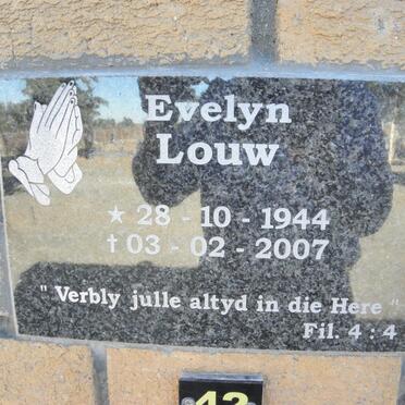 LOUW Evelyn 1944-2007