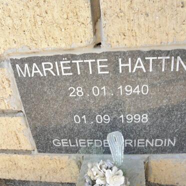 HATTING Mariette 1940-1998