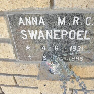 SWANEPOEL Anna M.R.C. 1931-1995