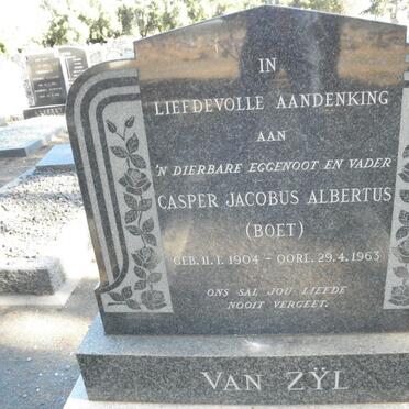 ZYL Casper Jacobus Albertus, van 1904-1963