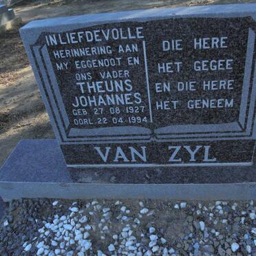ZYL Theunis Johannes, van 1927-1994 