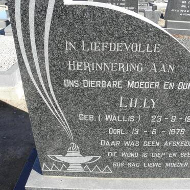 ? Lilly nee WALLIS 1907-1979