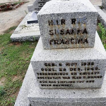 BRAND Susanna Francina 1938-1946