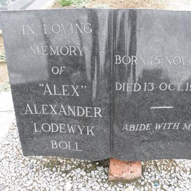 BOLL Alexander Lodewyk 1898-1967