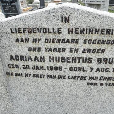 BRUYN Adriaan Hubertus 1886-1947