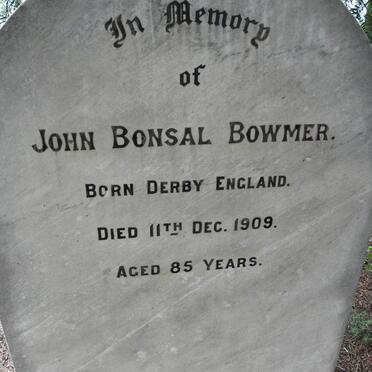 BOWMER John Bonsal -1909