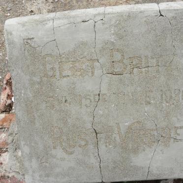 BRITZ Gert -1930