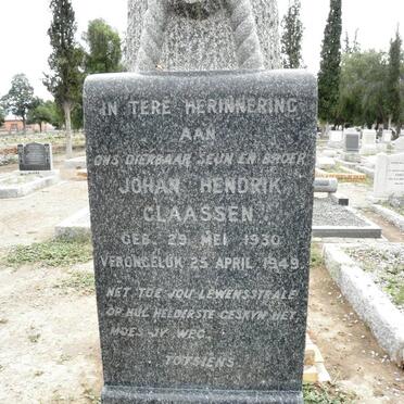 CLAASSEN Johan Hendrik 1930-1949