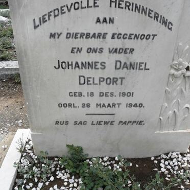 DELPORT Johannes Daniel 1901-1940