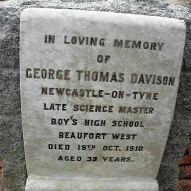 DAVISON George Thomas -1910