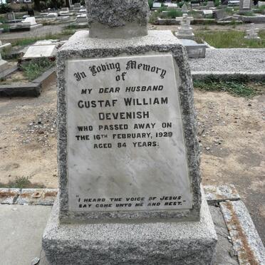 DEVENISH Gustaf William -1929