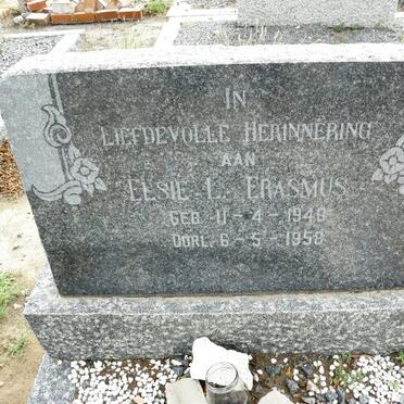 ERASMUS Elsie L.  1940-1958