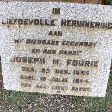 FOURIE Joseph M. 1895-1944