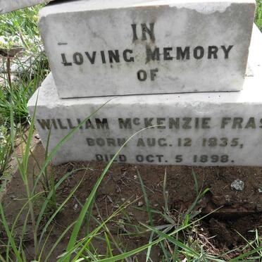 FRASER William McKenzie 1835-1898