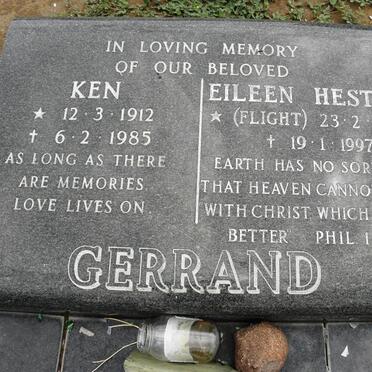 GERRAND Ken 1912-1985 &amp; Eileen Hester FLIGHT 1912-1997