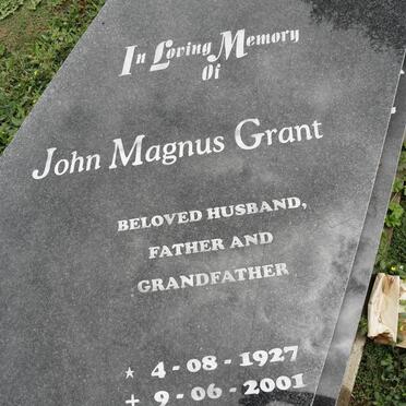 GRANT John Magnus 1927-2001